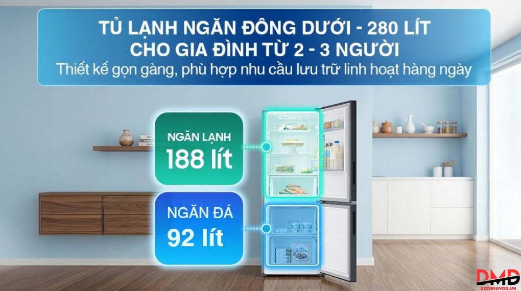 Tủ lạnh Samsung Inverter 280 lít RB27N4020B1/SV