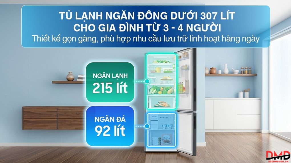 Tủ lạnh Samsung Inverter 307 lít RB30N4190B1/SV