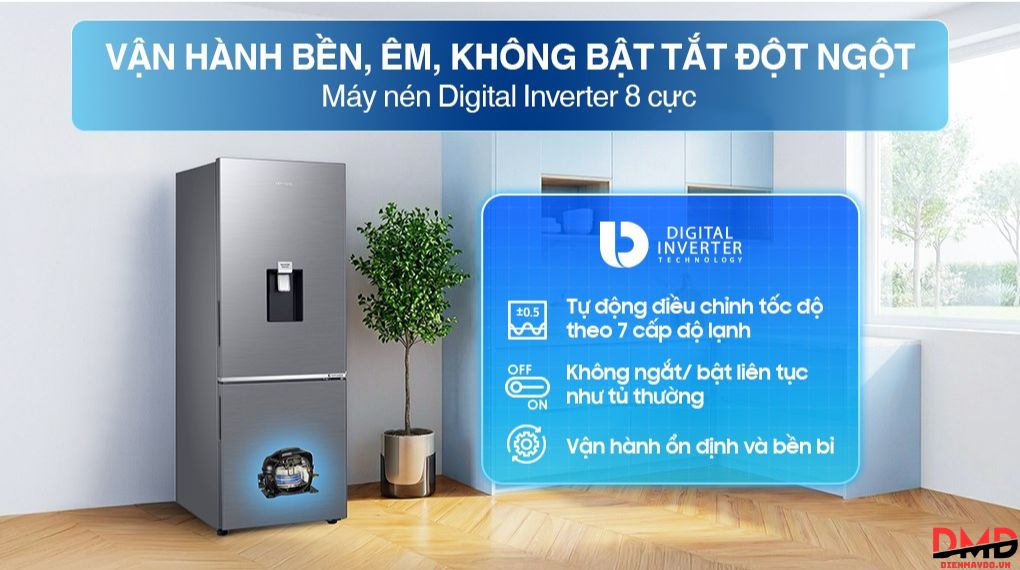 Tủ lạnh Samsung Inverter 307 lít RB30N4190S9/SV