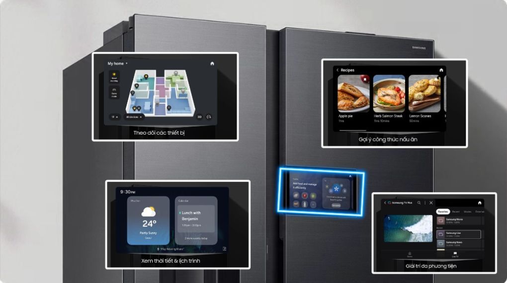 Tủ lạnh Samsung Inverter 615 lít RS90F65D2FSV