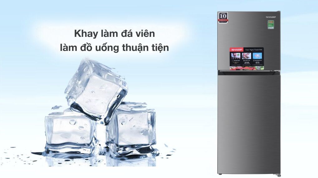 Tủ lạnh Sharp Inverter 181 lít SJ-X198V-SL