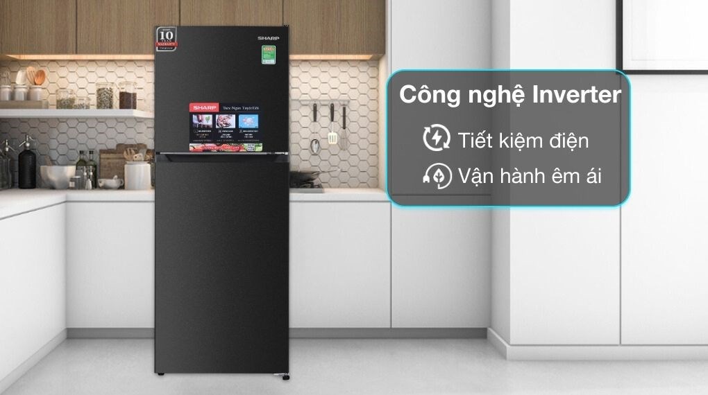 Tủ lạnh Sharp Inverter 197 lít SJ-X215V-DG