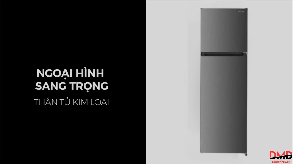 Tủ lạnh Sharp Inverter 247 lít SJ-X270V-SL