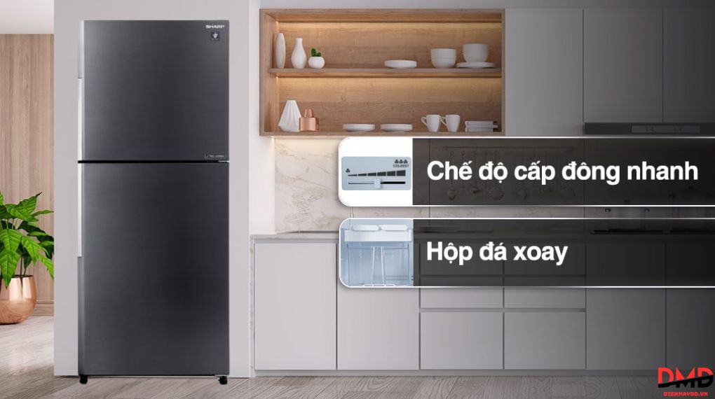 Tủ lạnh Sharp Inverter 430 lít SJ-XP470AE-DS