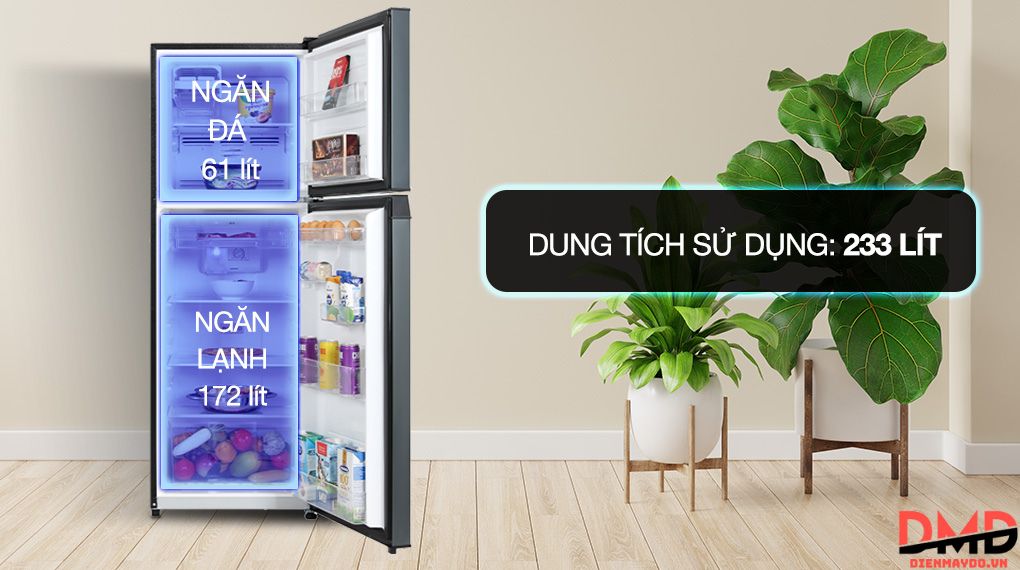 Tủ lạnh Toshiba Inverter 233 lít GR-RT303WE-PMV(52)