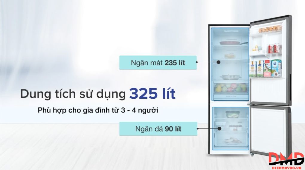 Tủ lạnh Toshiba Inverter 325 lít GR-RB410WE-PMV(37)-SG
