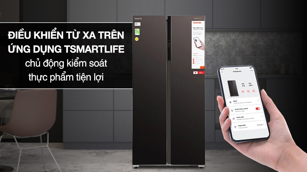 Tủ lạnh Toshiba Inverter 460 lít GR-RS600WI-PMV(37)-SG