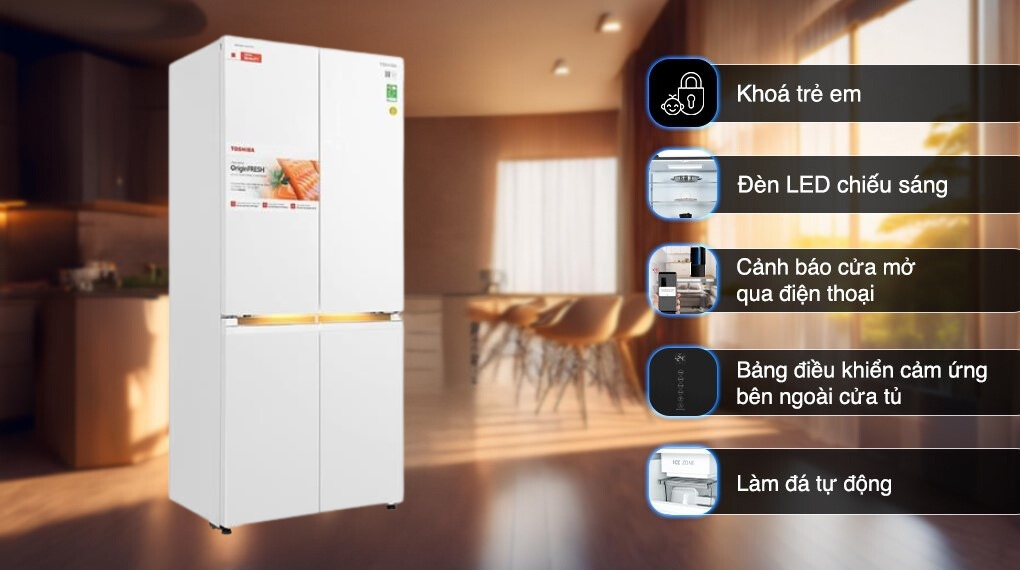 Tủ lạnh Toshiba Inverter 535 lít GR-RF695WI-PGV(67)
