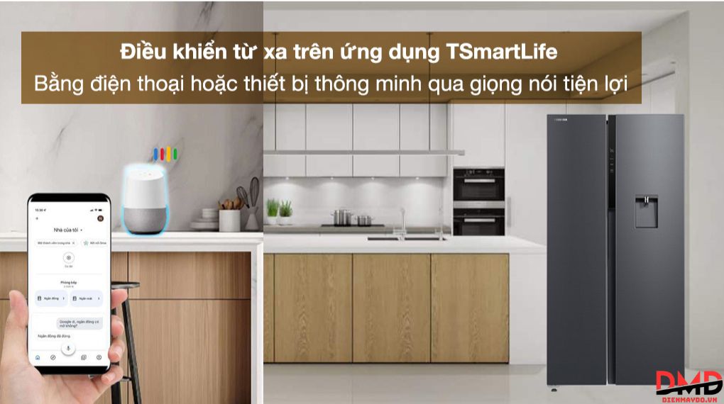 Tủ lạnh Toshiba Inverter 596 lít GR-RS775WI-PMV(06)-MG