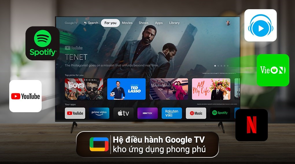 Google Tivi Mini LED Sony 4K 75 inch XR-75X95K