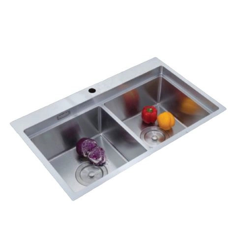 Bồn rửa chén giá rẻ tiếp theo gọi tên Chậu inox Luxta LC8049-3.0