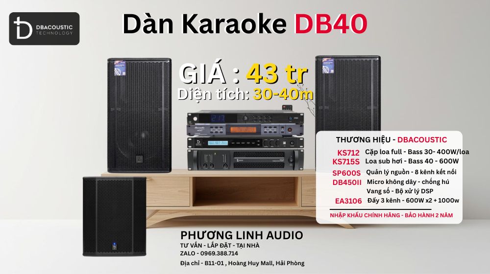 Dàn Karaoke Dbacoustic DB40
