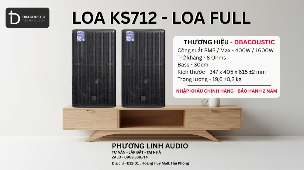 Cặp loa Full Dbacoustic KS712