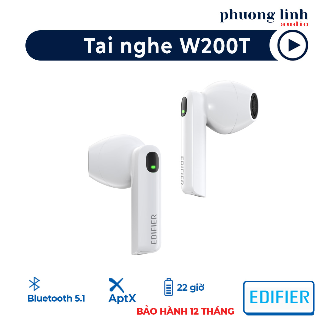 tai nghe bluetooth earbud edifier w200t hai phong