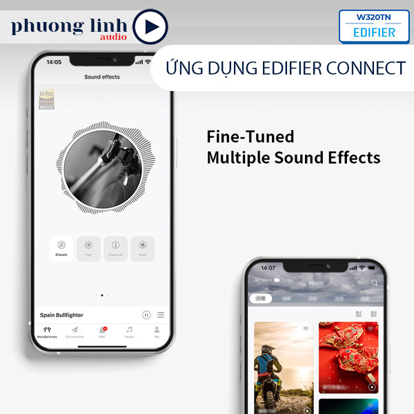 Tùy chỉnh tai nghe dễ dàng trong ứng dụng Edifier Connect