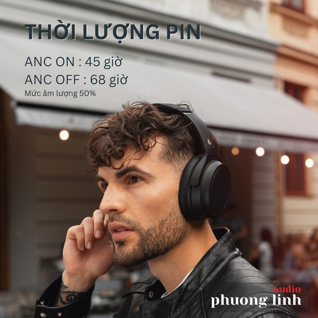 Edifier WH700NB nghe nhạc liên tục 68 giờ