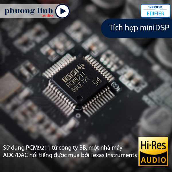S880DB sở hữu âm thanh kỹ thuật số đầu vào chính xác cao