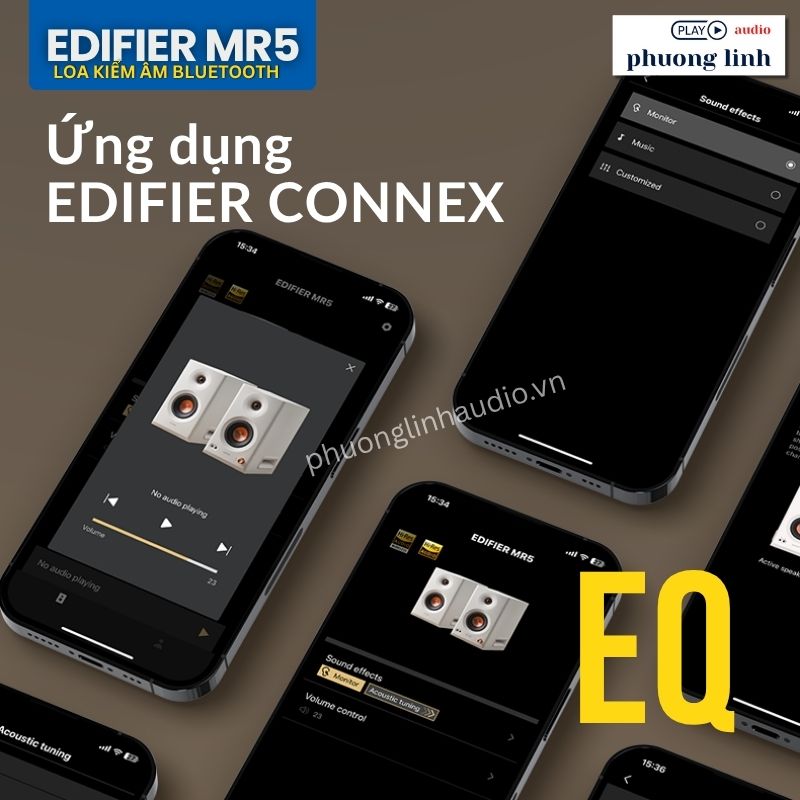 Tùy chỉnh EQ chuyên sâu qua ứng dụng EDIFIER ConneX