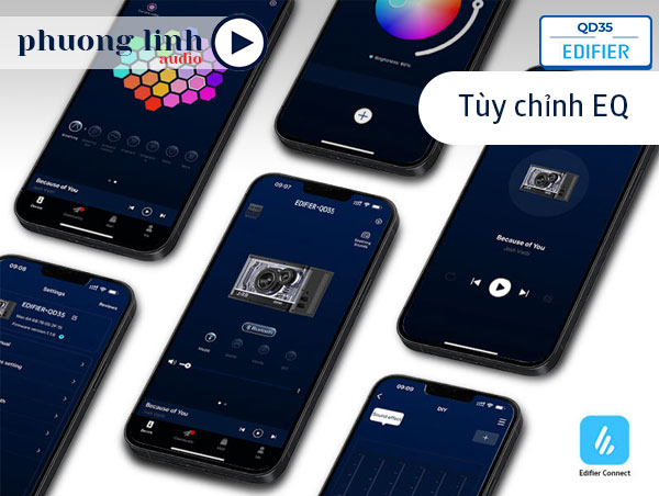 Tùy chỉnh hiệu ứng ánh sáng trên ứng dụng Edifier Connect
