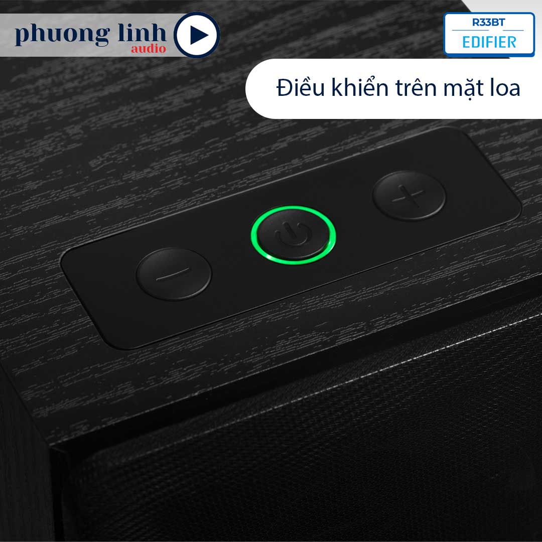 Loa vi tính Edifier R33BT điều khiển mặt trên loa