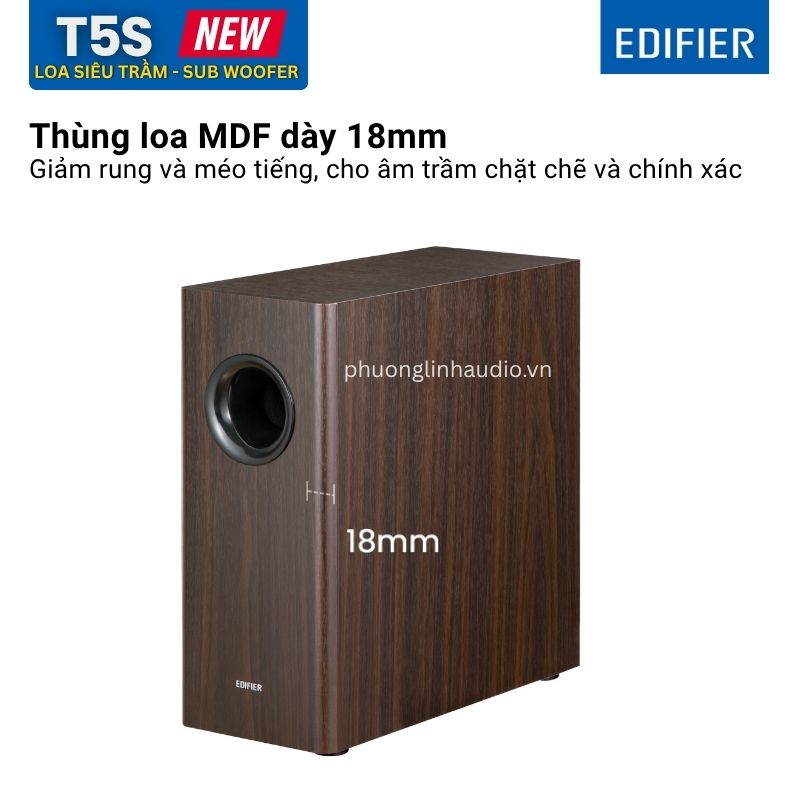 Thùng loa MDF 18mm chắc chắn