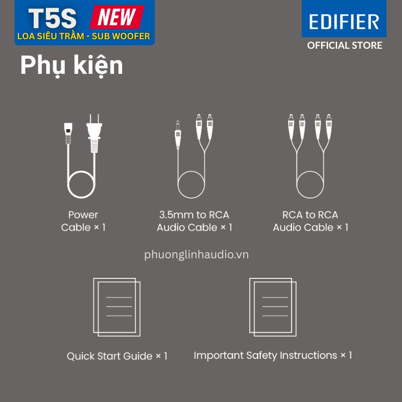 Phụ kiện đầy đủ đi kèm