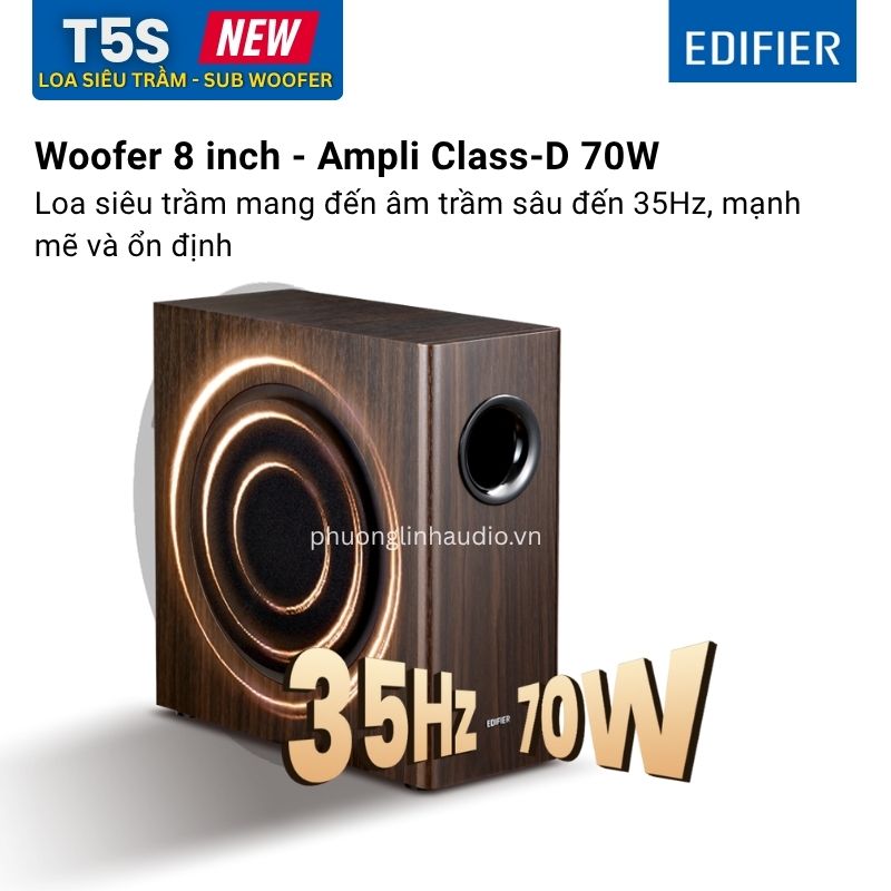 Công suất 70W RMS mạnh mẽ