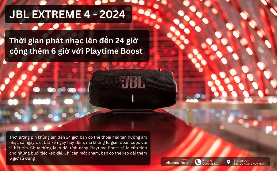 EXTREME 4 sử dụng liên tục 24, hỗ trợ Playtime Boost