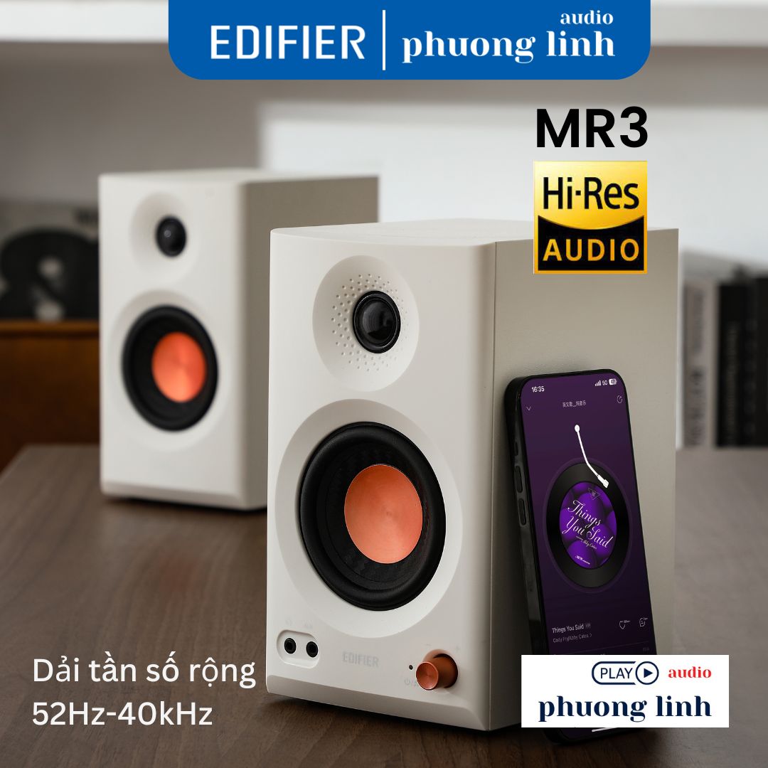 Edifier MR3 tái tạo âm thanh một cách chi tiết và trung thực