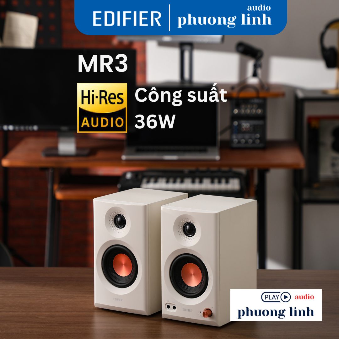 Loa Edifier MR3 tổng công suất đầu ra 36W RMS