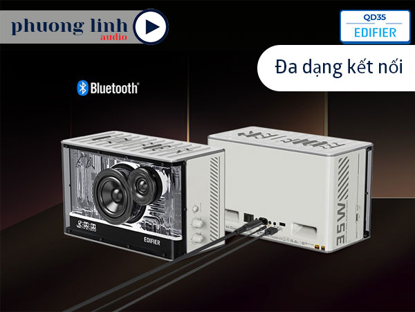 Loa Edifier QD35 kết nối bluetooth, USB-A và AUX