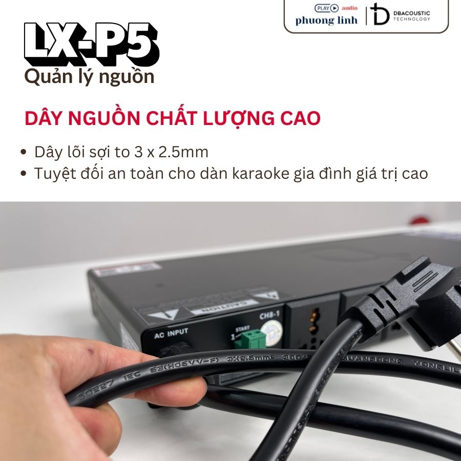 Dbacoustic LX-P5 bảo vệ nguồn điện