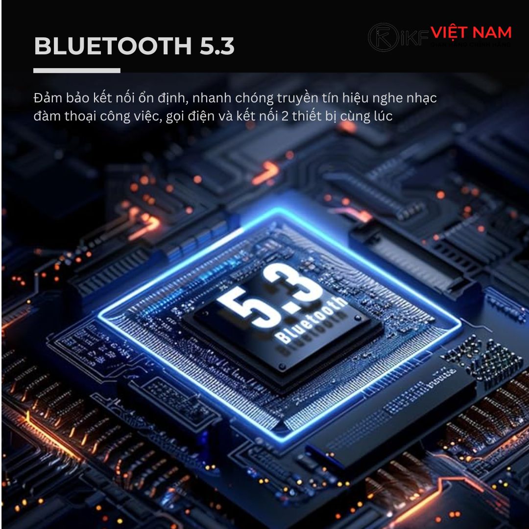 Kết nối Bluetooth 5.3 trên iKF K3 – Ổn định và nhanh chóng mọi lúc