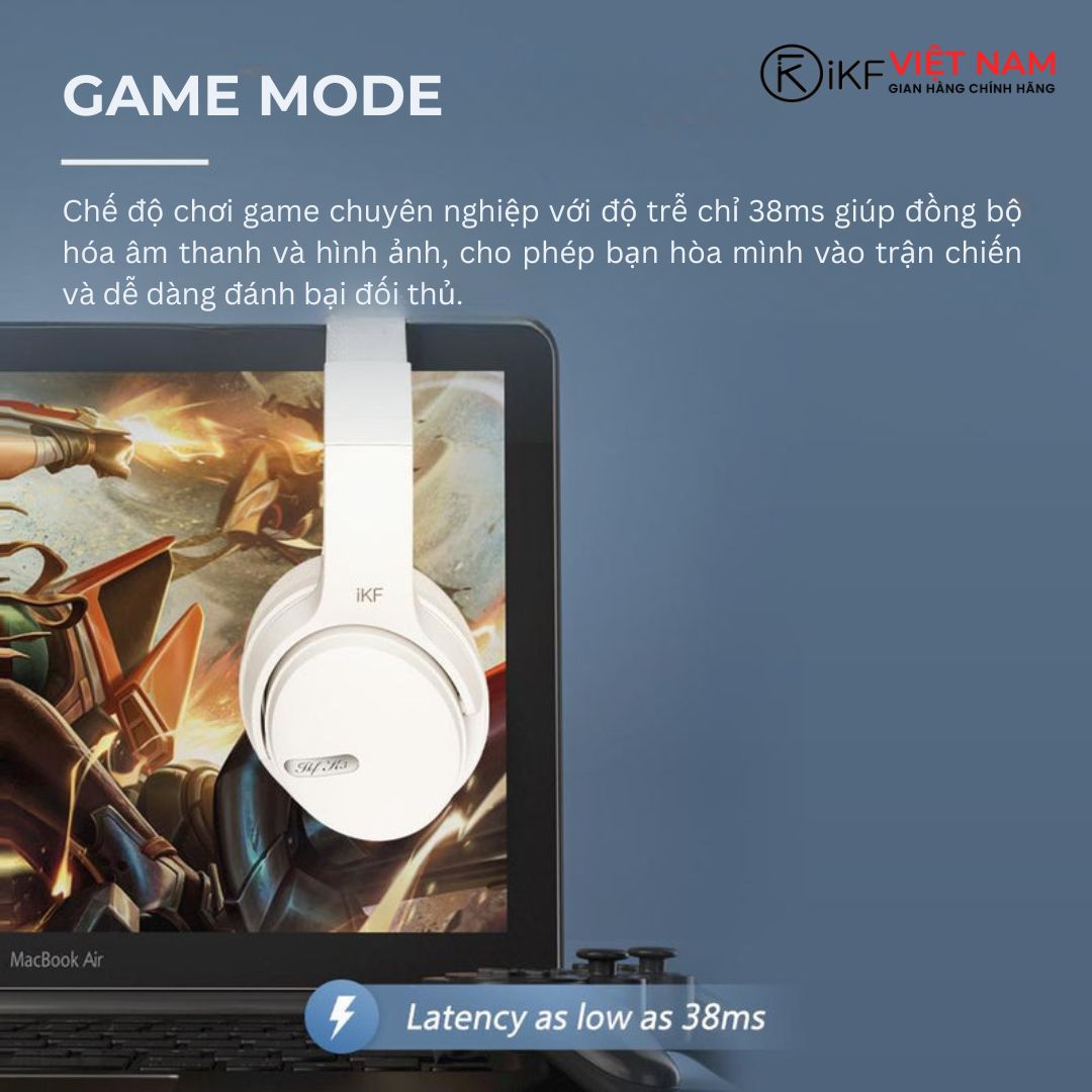 iKF K3 – Dùng có dây khi cần thiết.