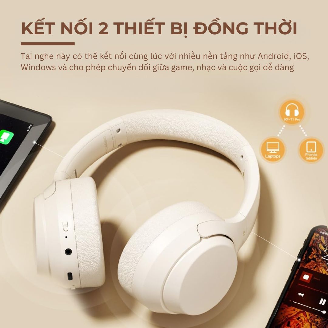 Kết nối hai thiết bị cùng iKF T1 Pro – Đa nhiệm mượt mà, hiệu quả.