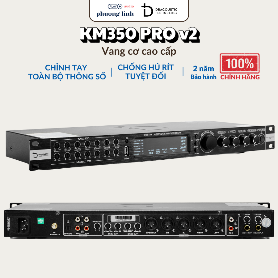 Vang cơ DBacoustic KM350 Pro V2 - Chính hãng, Bảo hành 2 năm