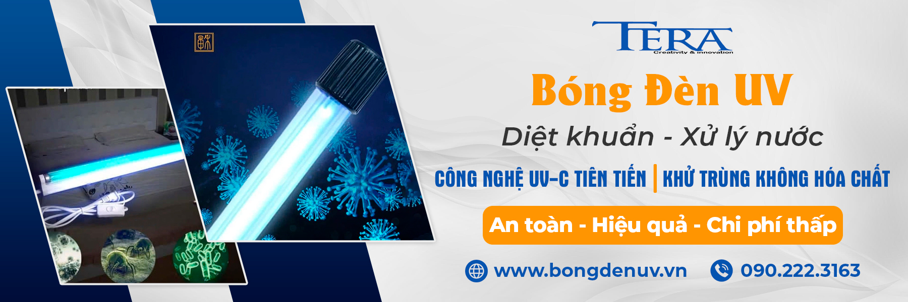 Đầu tư cách diệt khuẩn trong nước bằng công nghệ tia UV chất lượng cao tại Tera