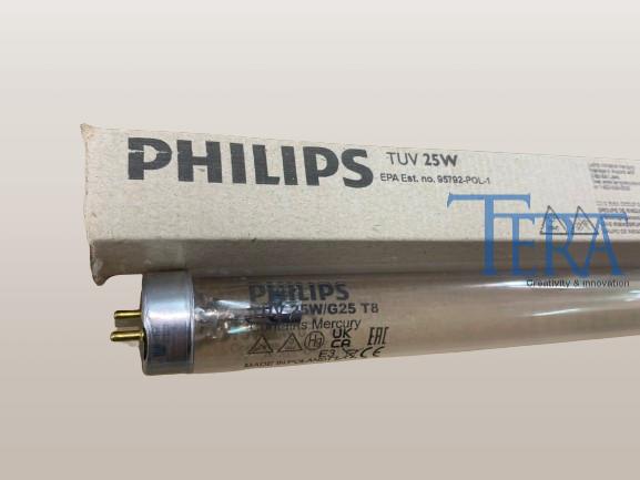 Tera phân phối chính hãng Bóng đèn TUV UVC diệt khuẩn 25W HO Philips 45cm T8 G13