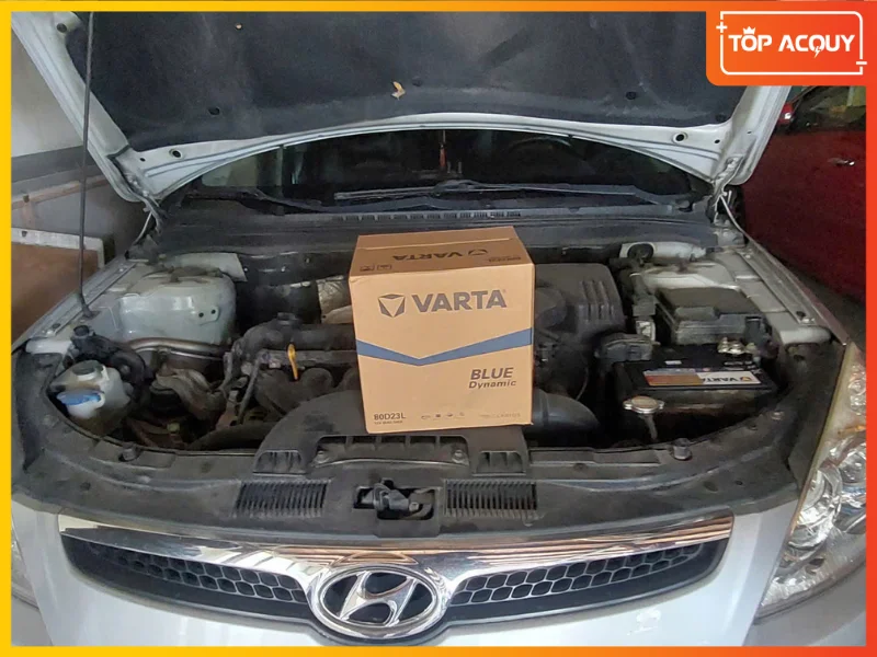 Nâng cấp nguồn điện cho Hyundai i30 với ắc quy Varta Blue Dynamic công nghệ Đức tại hệ thống Topacquy