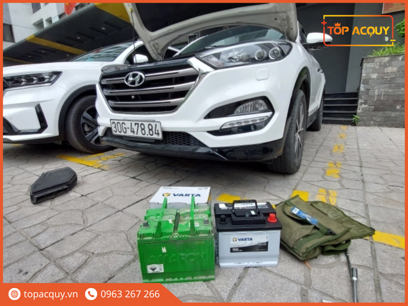ắc quy hyundai tucson