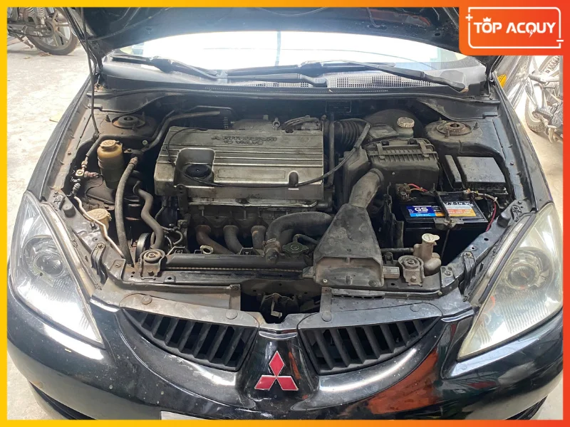 TOPACQUY thay thế ắc quy mới giúp hệ thống điện xe Lancer hoạt động ổn định, khởi động mạnh mẽ