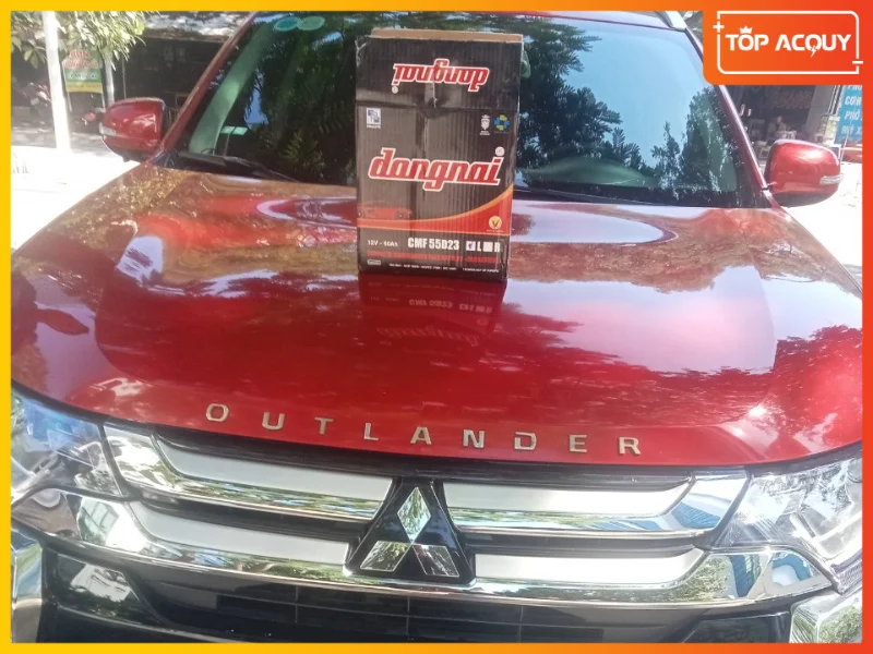 Ắc quy Đồng Nai CMF 55D23 cho Mitsubishi Outlander phân phối bởi Topacquy