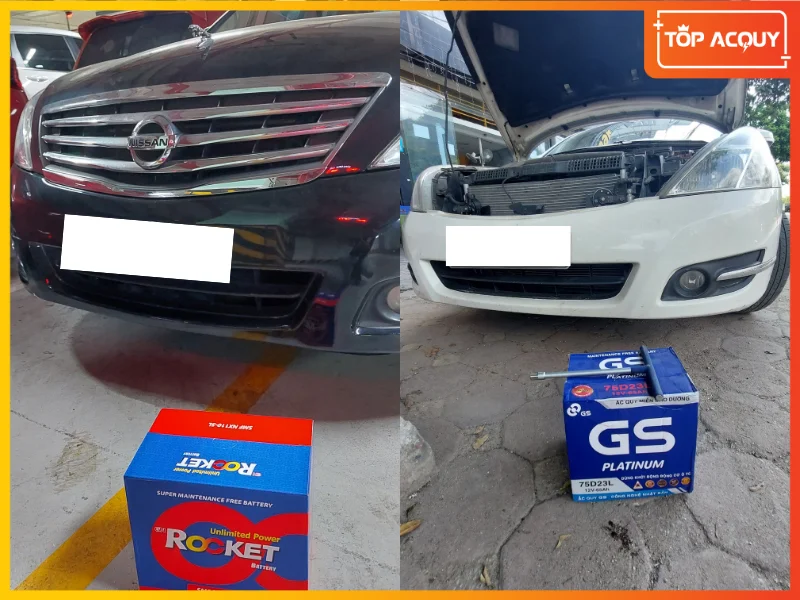 Topacquy cung cấp đa dạng sự lựa chọn ắc quy cho Nissan Teana từ Rocket đến GS
