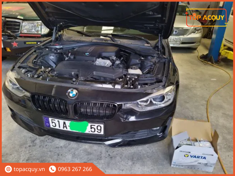 thay ắc quy ô tô BMW