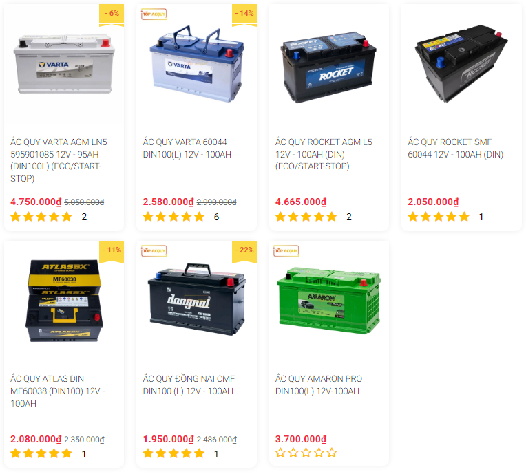 ắc quy ô tô Maserati