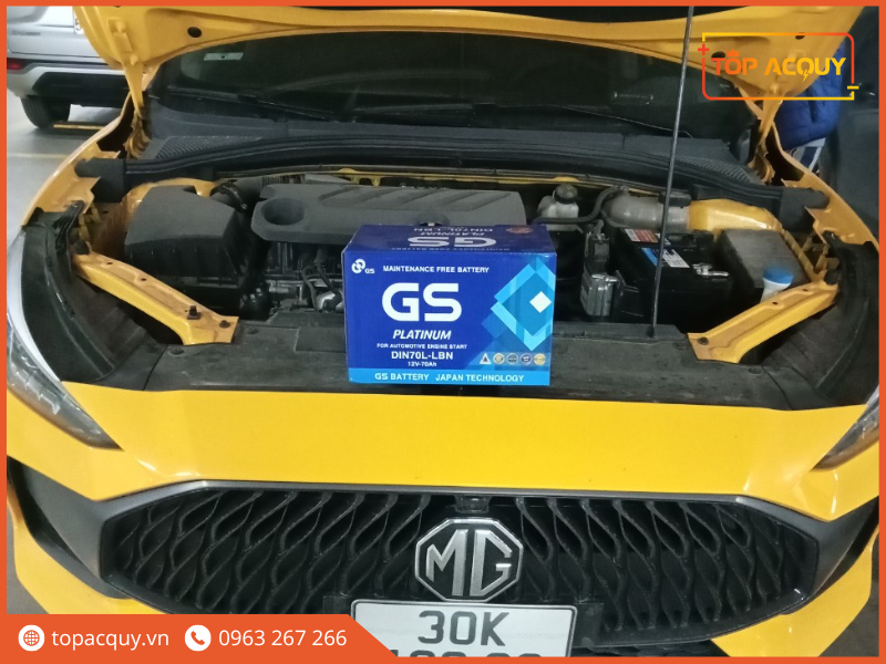 Ắc quy xe MG