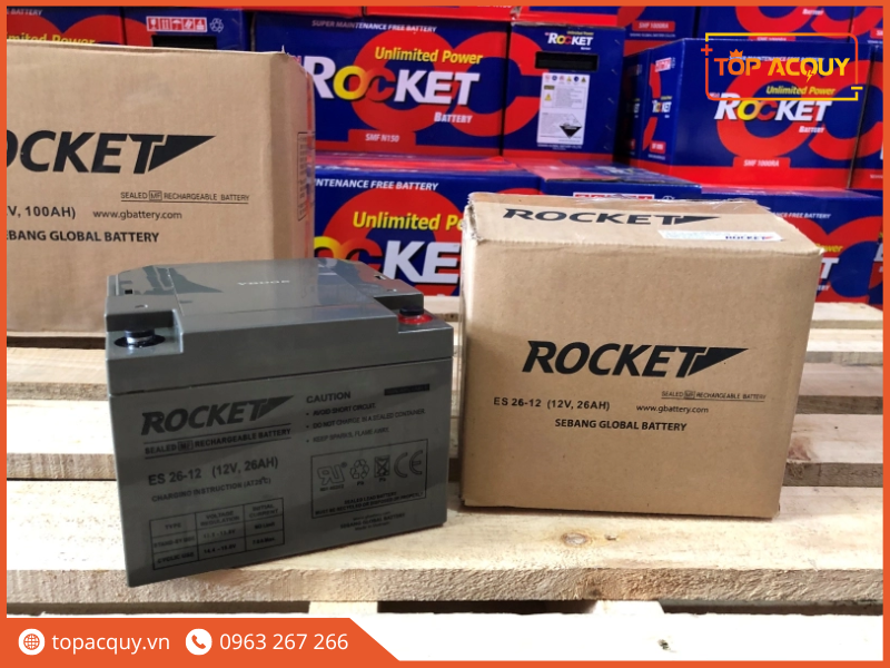 ắc quy viễn thông ups rocket