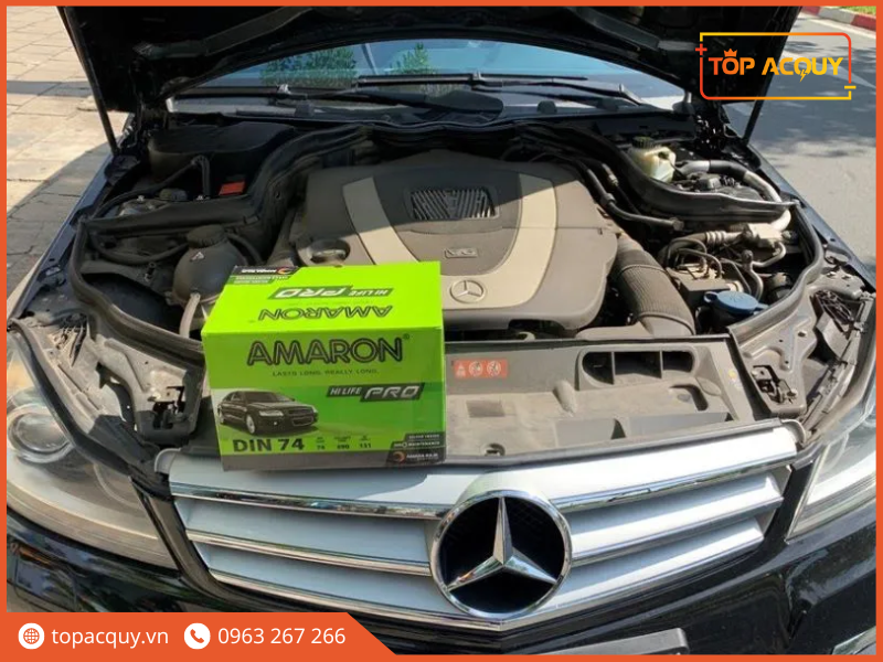 ắc quy xe mercedes c300
