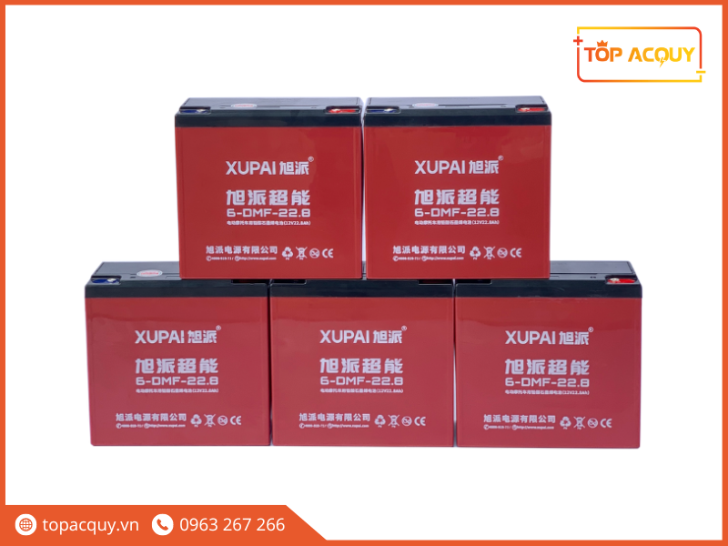 bình ắc quy xupai đỏ