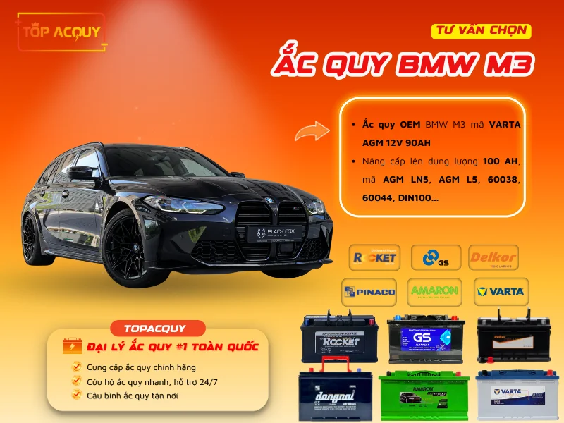 Tư vấn chọn ắc quy BMW M3